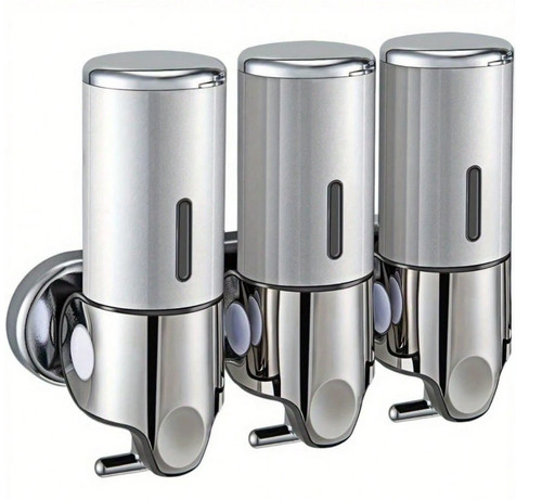 3x500ml wall mounted soap - mounted,