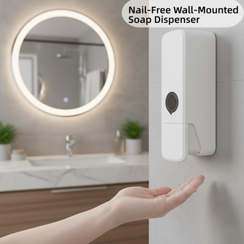 White wall mounted - mounted, soap